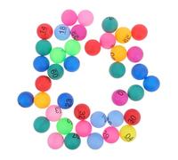 SUPVOX 40pcs Bingo Balls Numbered Plastic Balls for Raffles Lottery Games Vibrant Party Supplies for Birthdays Events Fun Engaging Lottery