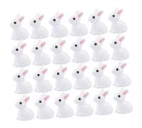 SUPVOX 40pcs Miniature Resin Bunny Figurines Easter Garden Decorations Micro Landscape Ornaments Small Rabbit Statues for Indoor Outdoor Patio Use