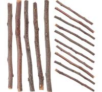 SUPVOX 40Pcs Natural Wooden Log Sticks for Crafting and DIY Wood Projects, Brown Wood Craft Sticks with Simple Design, for Flower Arrangement DIY and Small Craft Accessories