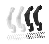 SUPVOX 40pcs Pet Cage Buckle Clips Wire Cage Edge Fasteners Detachable Latch Locks for Rabbit Hamster Diy Assembly with White and Black Connectors