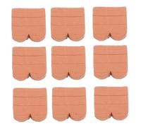 SUPVOX 40pcs Scale Miniature Clay Roof Tiles with Wave Pattern for Dollhouse DIY Crafts Realistic Brown Mini Bricks for Model Houses and Creative Play Accessories