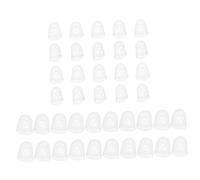 SUPVOX 40pcs Silicone Finger Protectors for Guitars Finger Caps Gel Fingertip Cots for Guitar Practicing and Injury Prevention
