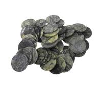 SUPVOX 40Pcs Skipping Stones Set Natural Flat Rocks for Competitive Skipping Game Outdoor Water Play at Beaches Lakesides and Backyards