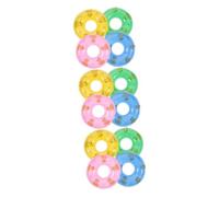 SUPVOX 45 pcs Miniature Swim Rings Bright Color Mini Floats Photo Props Party Gifts Lightweight Material Pool Float Decorations for Day Random Color