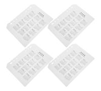 SUPVOX 4pcs A5 Frosted Plastic Notebook Dividers 2026 Calendar Planner Inserts with Tabs, 6-Hole Monthly Planner Refills for Date Organization and DIY Ring Binder Inserts