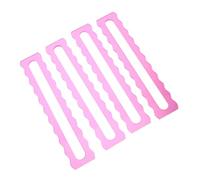 SUPVOX 4pcs Acrylic Mahjong Line Helper Bright Rosy Scalloped Rules Reader for Beginners and Players Mahjong Accessories for Home Games and Tournaments Easy Line Tracking Strategy Tool