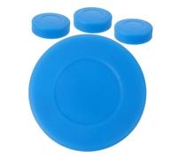 SUPVOX 4Pcs Adjustable Hardness Ice Hockey Training Pucks Flat Smooth Surface PVC for Indoor Outdoor Court Practice Competitive Shooting