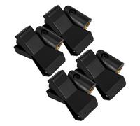 SUPVOX 4pcs Adjustable Metal Microphone Clip Holders with Screw Adapters for Wired Wireless Mic Stands Radio Mic Holder Clips for Secure Recording and Performance Use