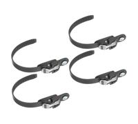 SUPVOX 4pcs Adjustable PVC Roller Skate Buckle Straps for Men Women Lightweight Replacement Fix Straps for Inline Skates and Speed Skating Shoes