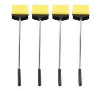 SUPVOX 4pcs Aquarium Cleaning Tool Double Sided Scraper Scrubbing Glass Long Handle Sponge Metal Plastic 15.16x3.15x2.17in for Daily Maintenance Fish Tank Glass Aquariums Terrarium
