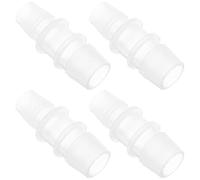 SUPVOX 4pcs Aquarium Hose Barb Reducer Splicer 12mm to 16mm Plastic Barbed Adapter for Water Air Pump Pipe Fuel Hose Fitting Compatible with Fish Tank Filtration System