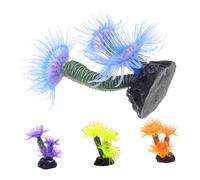 SUPVOX 4pcs Artificial Coral Reef Decorations Realistic Resin Aquarium Ornaments Plastic Fish Tank Plants Low Maintenance Fish Tank Decor Enhancing Underwater Aesthetic
