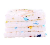 SUPVOX 4pcs Baby Nursing Towels, 6-Layer Pure Cotton Gauze, Soft Breathable Feeding Cloths, Washcloths for Outings, Reusable Face Cloths for Baby Care Random Color