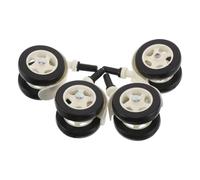 SUPVOX 4pcs Baby Walker Wheels Parts: Silent Swivel Caster Wheels Helps Baby Learn To Walk Smoothly - Plastic Casters Accessories For Indoor Use