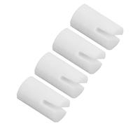 SUPVOX 4pcs Banjo Nut Nutzo Blanks Banjo Bridge Nut Cool Gifts for Banjo Players Banjo Bone Nut Banjo Bone Bridge Turtledove The Strings Suite Turtle Dove Fifth String Accessories White
