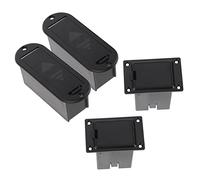 SUPVOX 4pcs Battery Box for Guitar Pickup Battery Holder Guitar Accessories Hard Case Storage