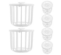SUPVOX 4pcs Bird Nest Basket Plastic Finch Breeding Box for Bird Cage Nesting Accessories Canaries Parrot Nest Case Suitable for Finch Canary Breeding Nesting