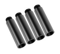 SUPVOX 4Pcs Black Mic Stand Extension Tubes Rods for Boom Arm and Microphone Stand Extension Easy Installation for Clearer Recording