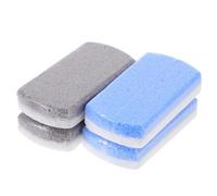SUPVOX 4pcs Blue Glass Foot Pumice Stone for Dead Skin Removal and Callus Exfoliation Sturdy Foot File for Travel and Bathroom Use for Family