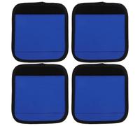 SUPVOX 4pcs Blue Slip Grip Covers for Weight Lifting Comfortable Cushioning Pads for Pull Ups and Barbell Exercises for Home and Gym Use