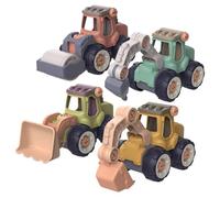 SUPVOX 4pcs Boys and Girls Toy Cars Set Boys Diy Detachable Engineering Excavator Vehicles Educational Building Construction Toys for Children