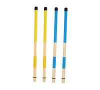 SUPVOX 4pcs Bundles Wooden Drum Brushes Premium Drum Kit Accessories Comfortable Practice Percussion Sticks for Concerts Bars