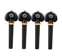 SUPVOX 4pcs Carved Tuning Pegs for Violin Premium Replacement Parts Accessories for Acoustic Violins Smooth Polished Finish for Maintenance Repairs
