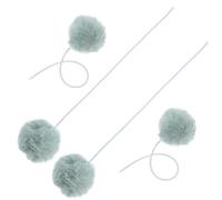 SUPVOX 4pcs Cat Hangings with Bell Replaceable Plush Balls for Cat Trees and Scratching Posts Interactive Play Stimulates Hunting Instincts Versatile Hanging Balls