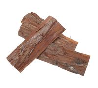 SUPVOX 4pcs Chinese Cedar Bark Pieces Decorative Terrarium Bark for Reptile Tank Wall DIY Snake Enclosure Background Natural for Garden Model Scenery