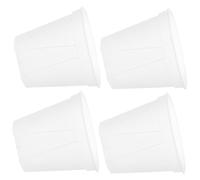 SUPVOX 4pcs Clear Plant Nursery Pots Round Plastic for Orchids and Indoor Gardening PP Material Lightweight Reusable Flower Growing Containers