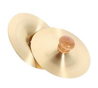 SUPVOX 4pcs Copper Finger Cymbals for Boys and Girls Musical Instruments for Belly Dancing and Rhythm Development for Dance Parties and Boy Girl Entertainment