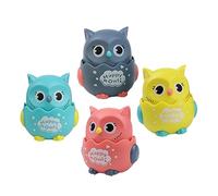 SUPVOX 4pcs Creative Owl Sliding Car Adorable Early Educational for Boys Fun and Engaging Cartoon Design Birthday