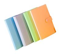 SUPVOX 4pcs Currency Collection Album Set with 100 Protective Bill Holder Pages in Green, Blue, Purple, and Orange - Portable Money and Commemorative Banknote Storage Books for Collectors