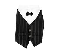 SUPVOX 4pcs Decorative Thin Formal Dog Tuxedo Suit for Weddings and Parties Lightweight Male Dog Attire Stylish Pet Costume for Large Breeds Black