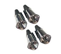 SUPVOX 4pcs Deer Whistle for Car Warning Device, Silver Automotive Animal Alert Whistles for Motorcycles and Vehicles, Universal Safety Accessory to Prevent Wildlife Collisions