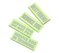 SUPVOX 4pcs Dog Patch Service Dog Hook and Loop Patches for Puppy Accessories