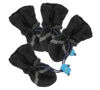 SUPVOX 4pcs Dog Shoes for Pets Slip Rain Boots Breathable Comfortable Outdoor Footwear for Dogs Keep Paws Dry Bad Weather Random Color