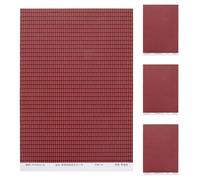SUPVOX 4pcs Dollhouse Roof Tile Adhesive: Mini House Self-Adhesive Roof Sticker - 30x21.5cm Miniature Furniture Simulation Roofing Tiles For Miniatures