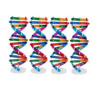 SUPVOX 4pcs Double Helix Dna Model Kit with Display Stand Educational Human Gene Structure for Students and Detailed Genetics Teaching Aid for Classroom Science Learning