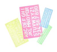 SUPVOX 4pcs Double Sided Alphabet and Number Tracing Boards Educational Letter Stencils Early Learning Tool for Fine Motor Skill Development and Handwriting Practice