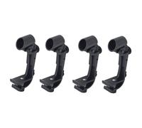 SUPVOX 4pcs Drum Microphone Clips Adjustable Clamps Stable Holder Podcast Mic Mic Stand