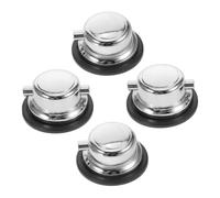 SUPVOX 4pcs Drum Saddle and Drum Ears Single Double End Tom Lugs Gaskets Metal Lug Replacement Parts