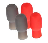 SUPVOX 4Pcs Drumstick Tips Noise Reducing Mute Caps for Practice Durable Lightweight Drumstick Accessories for Home the Go Use