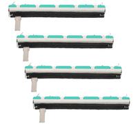 SUPVOX 4pcs Dual Channel Linear Slide Potentiometer for Mixer Console Audio Volume Control and Dimming Fader Straight Electronic Tuning Slider for Dj Equipment and Stage Lighting