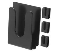 SUPVOX 4Pcs Durable Metal Mic Mount Clip with Back Support for Stable Installation Car Home and Office Mic Hanger for Enhanced Call Clarity