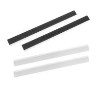 SUPVOX 4pcs Dustpan Rubber Lip Replacement Strips Soft Seal Edge Accessories for Garbage Collection Rectangle Dustpan Parts Compatible with Household Cleaning
