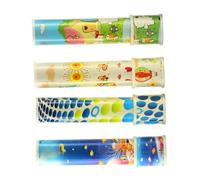 SUPVOX 4Pcs Educational Kaleidoscope Material Rotatable Pattern Cognition for Hand-eye Coordination and Intellectual Development