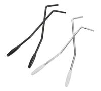 SUPVOX 4Pcs Electric Guitar Tremolo Arm Set 5Mm Threaded Metal Bars with Direct Insert Replacement Whammy Bar for Electric Guitar Tremolo Silver and Black