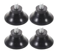 SUPVOX 4pcs Exercise Bike Support Foot Pads Leveling Screw Foot Pads Rubber Non-slip Noise Reduction Galvanized Screws Indoor Fitness Home Gym Floor Protector