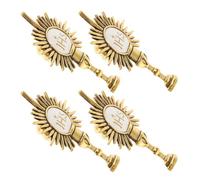 SUPVOX 4pcs First Communion Lapel Pins Gold Holy Chalice Brooch Catholic Religious Scarf and Hat Pin for Women Boys